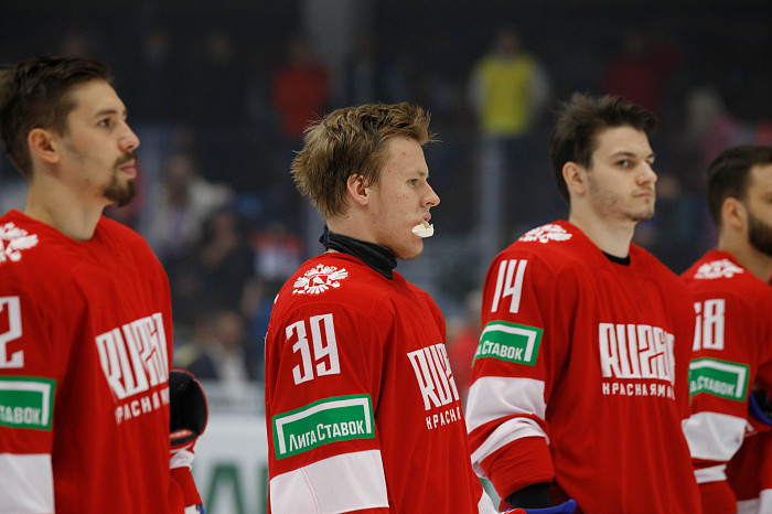 Фоторепортаж: как прошел матч между национальными сборными России и Беларуси