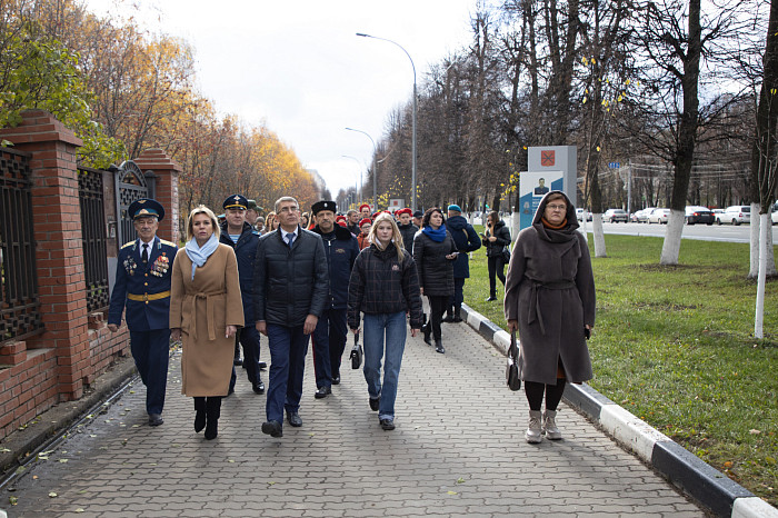 В Туле прошла церемония открытия Аллеи Героев
