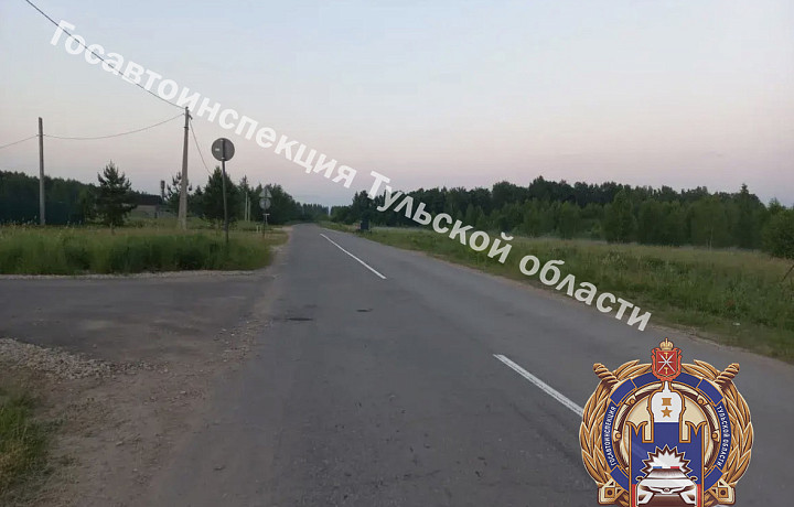 В Киреевском районе несовершеннолетний водитель питбайка попал в ДТП