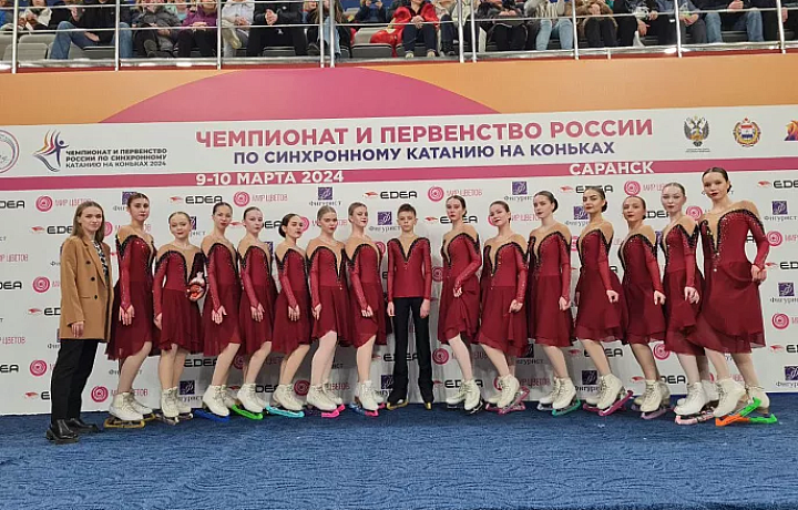 Тульские спортсменки вошли в ТОП-15 на первенстве России по синхронному катанию на коньках