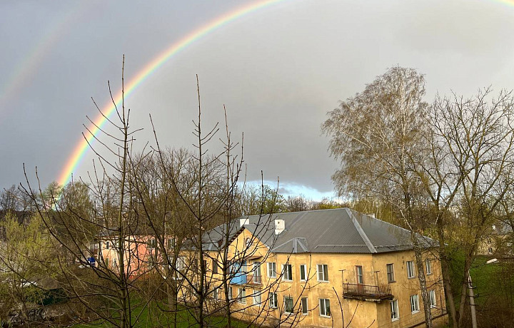 Туляки делятся фотографиями первой весенней радуги