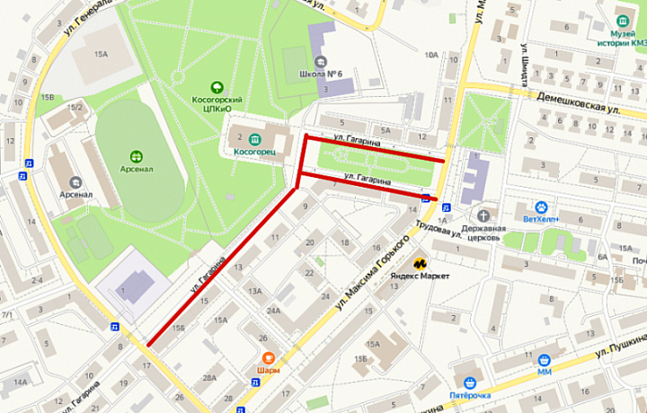 6 мая по ряду улиц в Туле будут введены временные ограничения движения транспорта