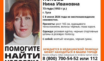 В Туле пропала 73-летняя женщина с желтым чемоданом