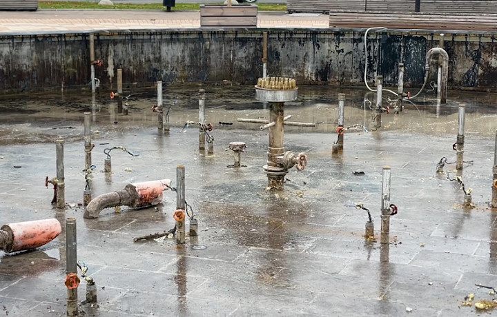 Восемь фонтанов в Туле консервируют к зиме