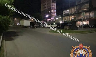 На Калужском шоссе в Туле мотоциклист потерял управление и перевернулся