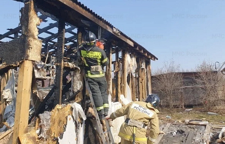 Сотрудники МЧС и добровольцы помогли погорельцам жилого дома из Дубенского района