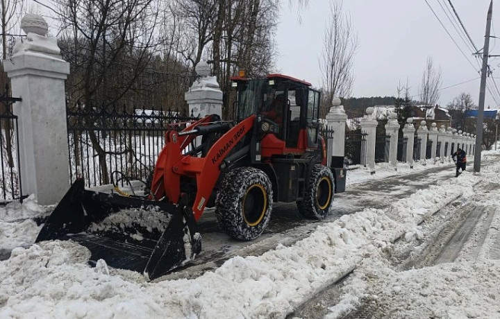 С улиц Тулы за сутки убрали семь тысяч кубометров снега