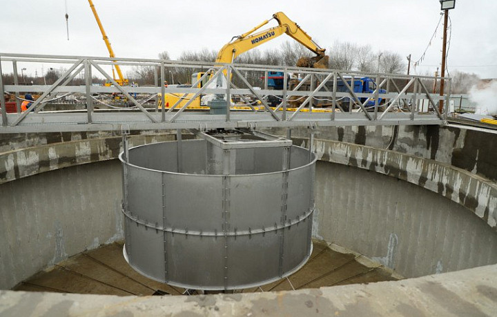 Готовность цеха механического обезвоживания осадка в Туле превысила 40%