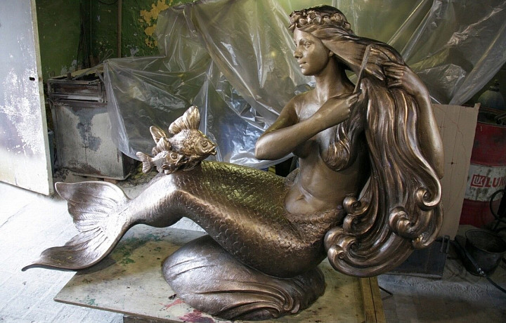 Скульптура русалочки появится в Пушкинском сквере в Богородицке
