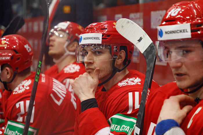 Фоторепортаж: как прошел матч между национальными сборными России и Беларуси