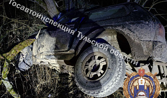 Водитель «Лады» слетел в кювет в Заокском районе и попал в больницу