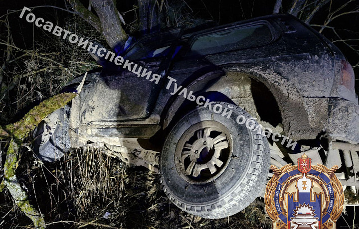 Водитель «Лады» слетел в кювет в Заокском районе и попал в больницу