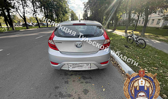 Водитель Hyundai Solaris сбил девочку-велосипедистку на улице Кирова в Туле