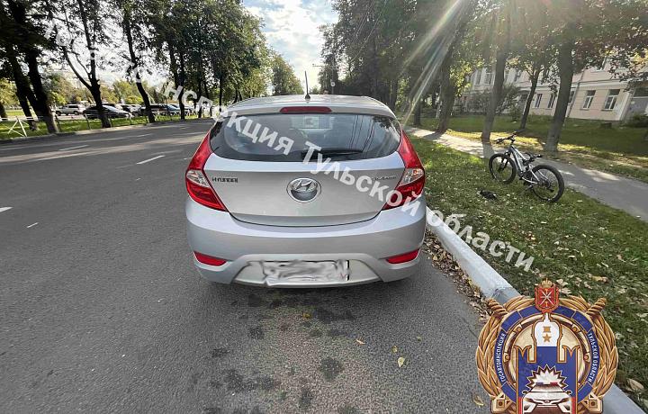 Водитель Hyundai Solaris сбил девочку-велосипедистку на улице Кирова в Туле