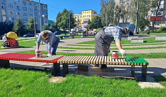В Ефремове обновили внешний вид скверов