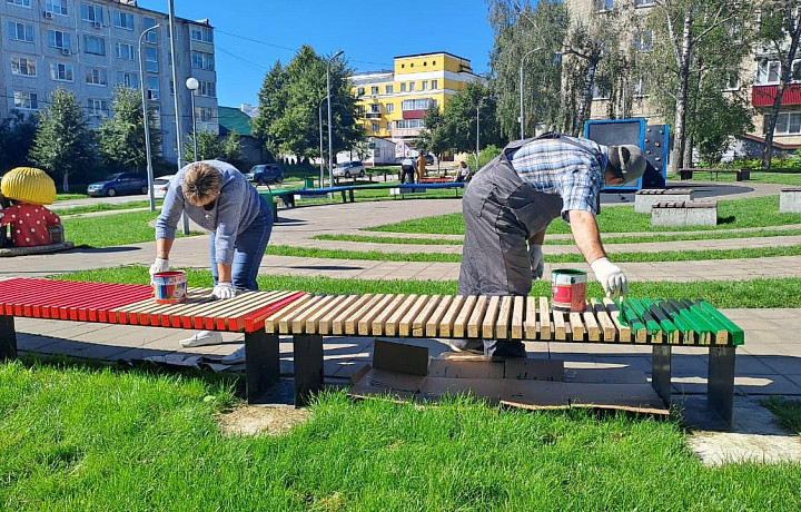 В Ефремове обновили внешний вид скверов