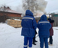На улице Яблочкова в Туле загорелся частный дом