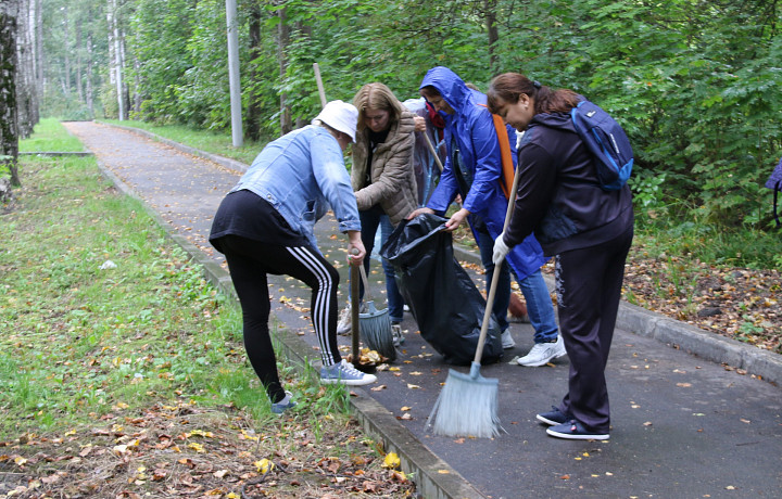 Почти 9,5 тысяч жителей Тулы убрались на улицах и в скверах в субботу