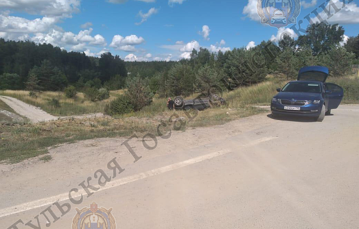 В Заокском районе перевернулся Volkswagen Touareg: пострадал ребенок