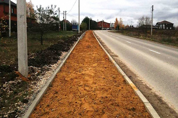 В поселке Тульской области обустроят тротуар