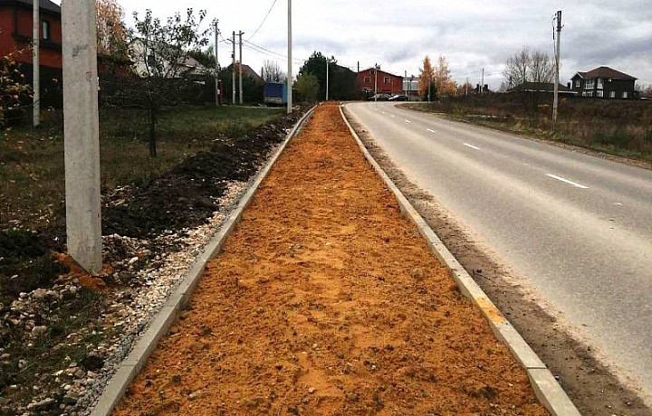 В поселке Тульской области обустроят тротуар