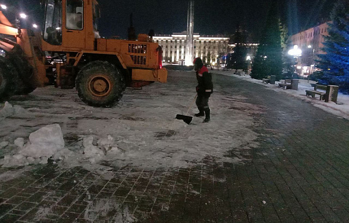 За сутки из Тулы вывезли 700 кубометров снега