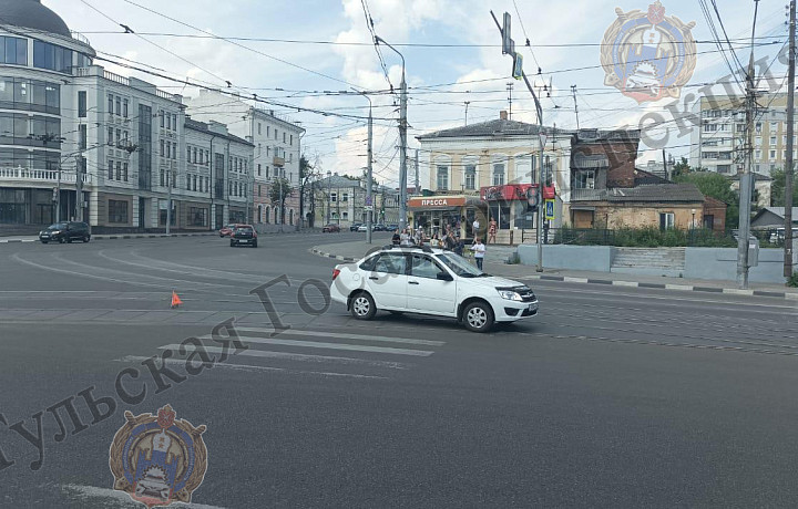 В Туле пенсинер за рулем Lada Granta сбил подростка на самокате