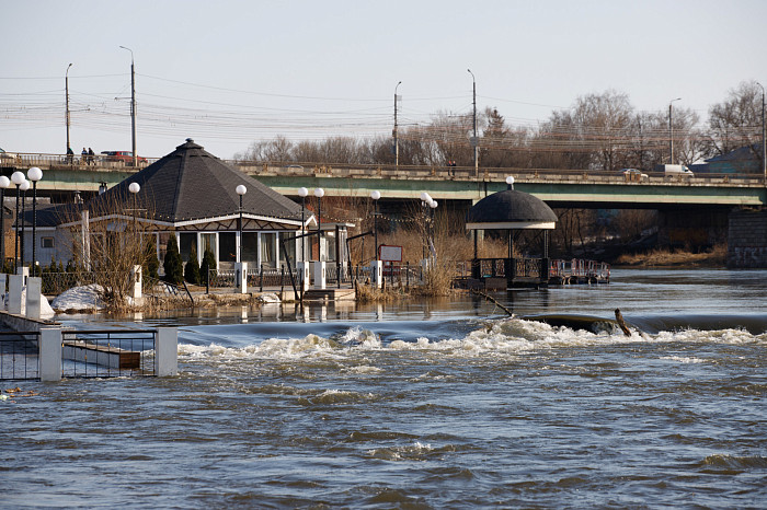 Пролетарская набережная в Туле вот-вот уйдет под воду: пик паводка возможен уже на следующей неделе