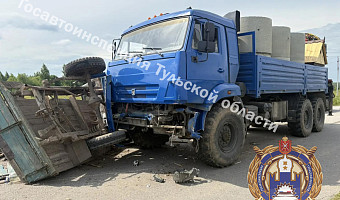 Пожилой водитель без прав устроил ДТП с «Камазом» в Ясногорском районе