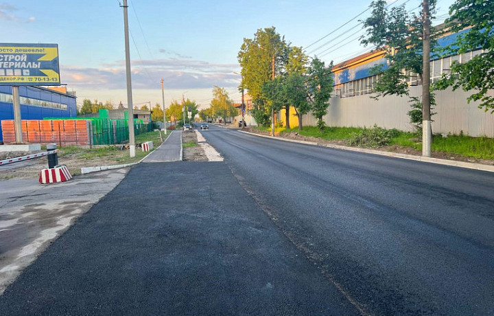 В Туле отремонтировали участки улицы Сурикова и проезда Энергетиков