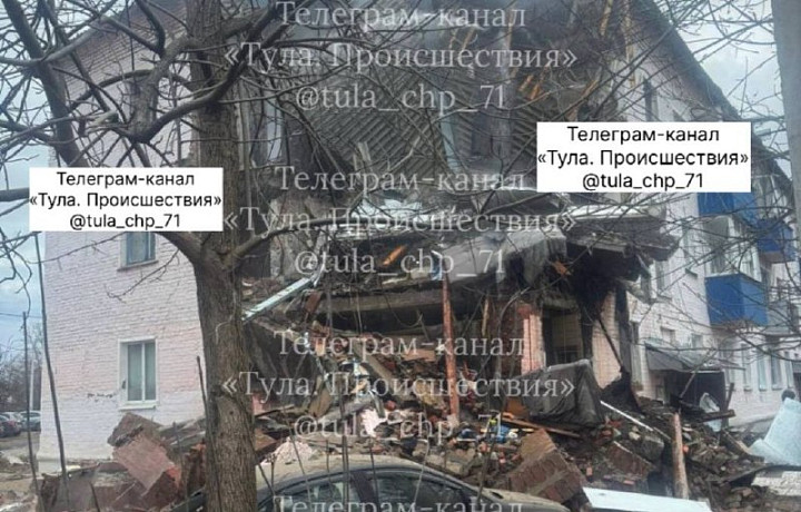 Несколько человек числятся пропавшими после обрушения подъезда из-за взрыва бытового газа в Тульской области