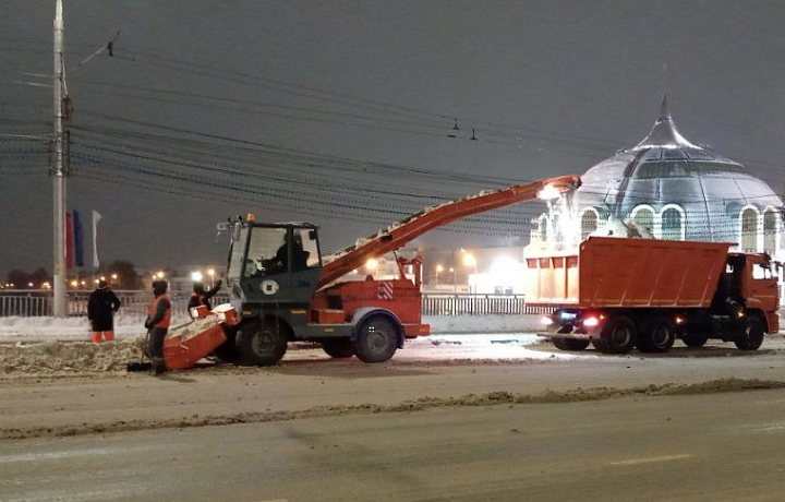 За выходные с улиц Тулы вывезено более восьми тысяч кубометров снега