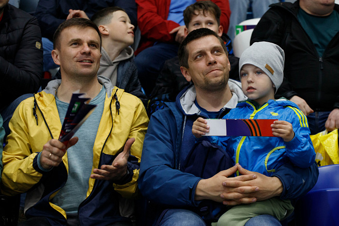 Фоторепортаж: как прошел матч между национальными сборными России и Беларуси