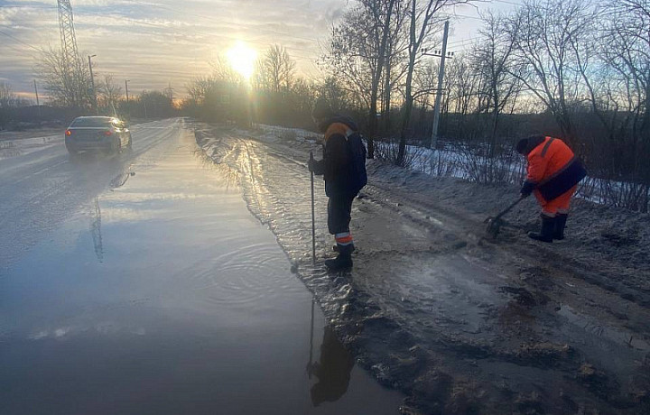 В Туле из-за потепления проводились противопаводковые мероприятия