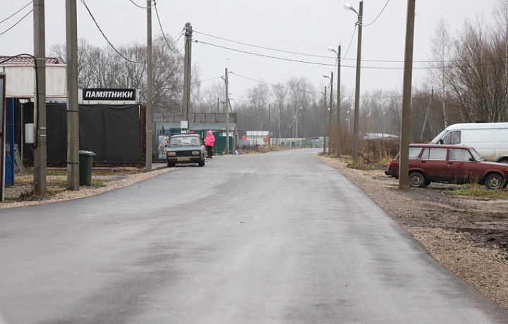 В Туле завершен ремонт подъездной дороги к 4-му Городскому кладбищу