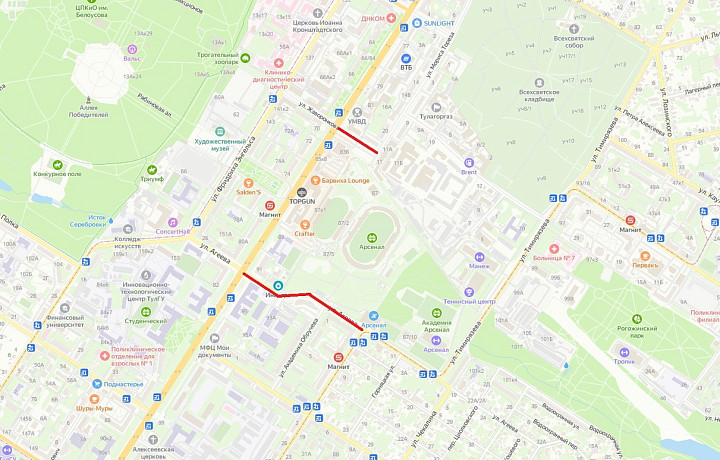 В связи с футбольными матчами 12 и 25 марта в Туле ограничат движение транспорта