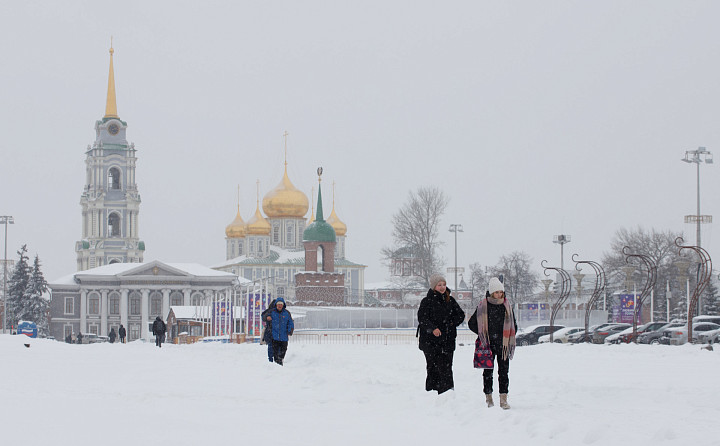 Высота сугробов в Туле достигла 74 сантиметров