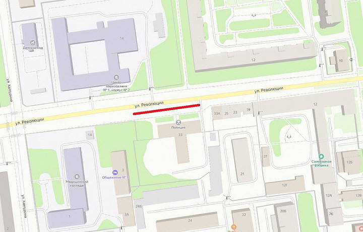 На улице Революции в Туле планируют изменить организацию дорожного движения