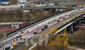 В Туле на Павшинском мосту закрыли две полосы в сторону Мясново