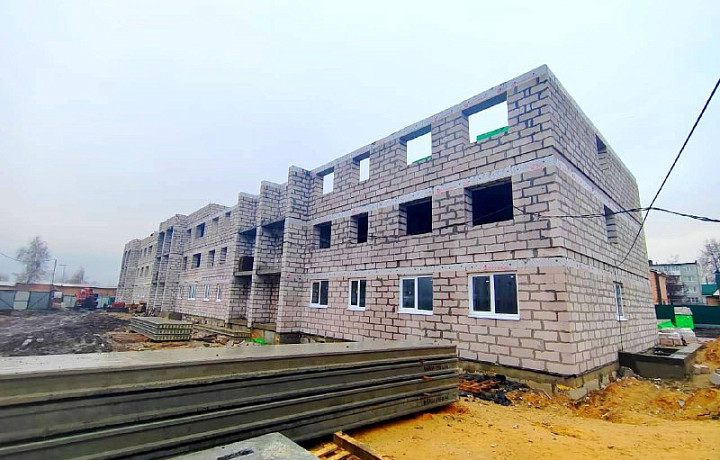 В Тульской области строят новые жилые дома для людей, живущих в ветхом жилье