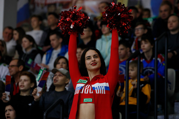 Фоторепортаж: как прошел матч между национальными сборными России и Беларуси