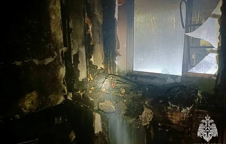 Десять человек эвакуировали спасатели из-за пожара в жилом доме на улице Энгельса в Туле