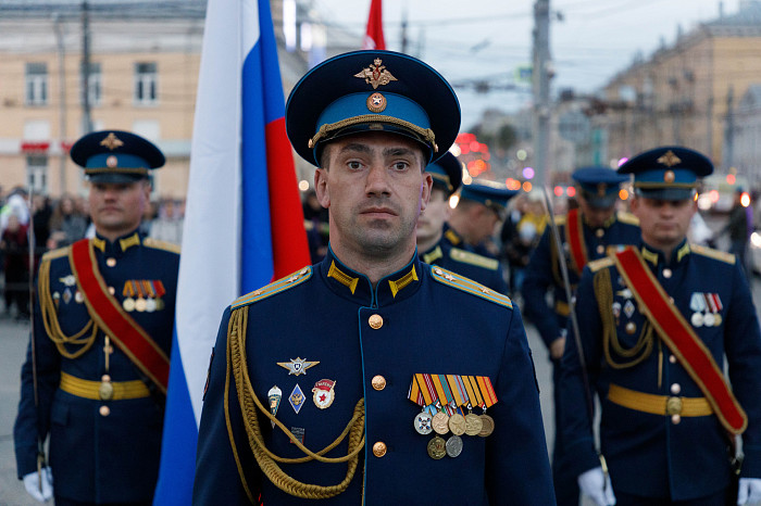 Первая репетиция Парада Победы прошла на площади Ленина в Туле