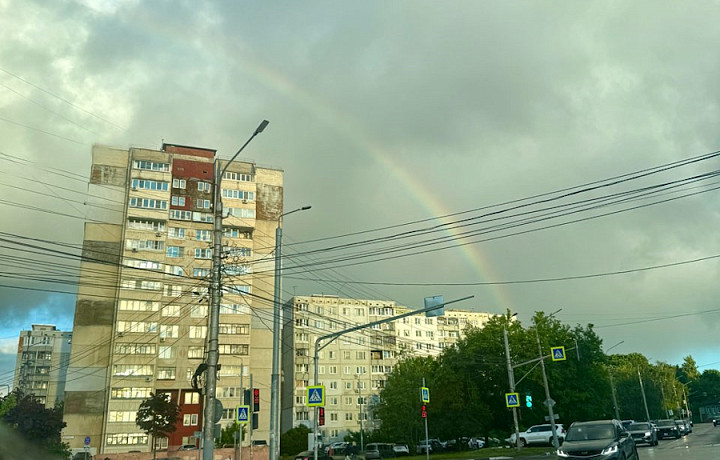 Двойная радуга появилась в небе над Тулой после дождя