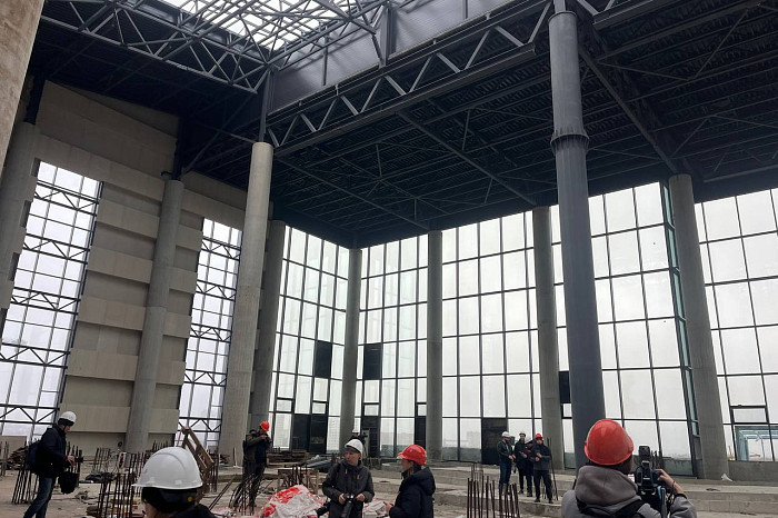 Опубликованы фото строящегося аквапарка на улице Фридриха Энгельса в Туле