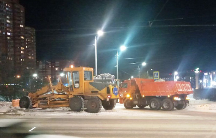 За сутки из Тулы вывезли порядка 320 кубометров снега
