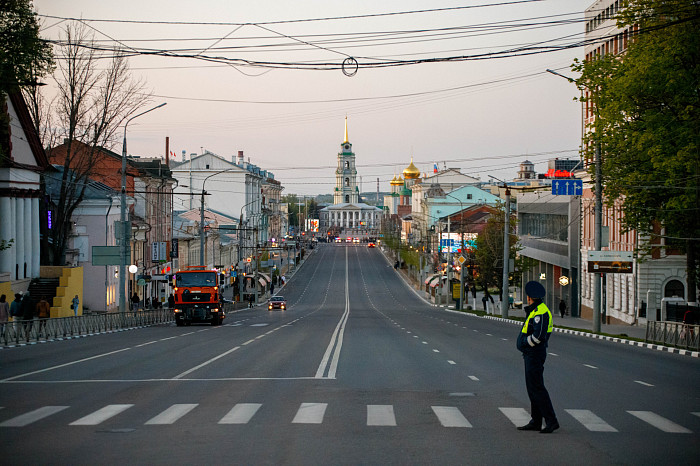 Фоторепортаж: в Туле прошла вторая репетиция Парада Победы