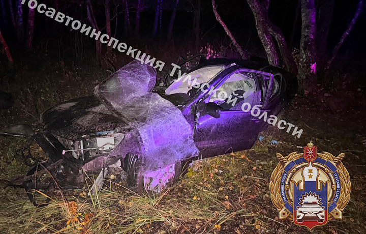 Водитель Mitsubishi Lancer потерял управление и слетел в кювет в Заокском районе