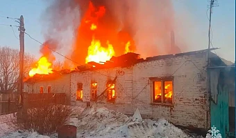 В деревне Даниловка Тульской области 13 марта спасатели потушили пожар в частном доме
