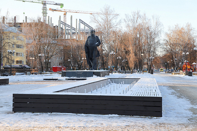 В Туле завершился ремонт фонтанного комплекса в сквере Льва Толстого